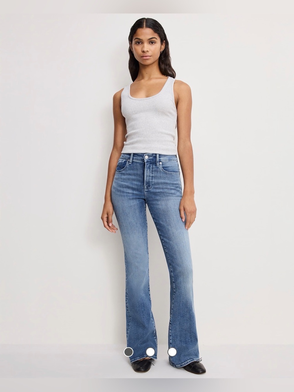 Good American Good Legs Stretch Flare Jeans